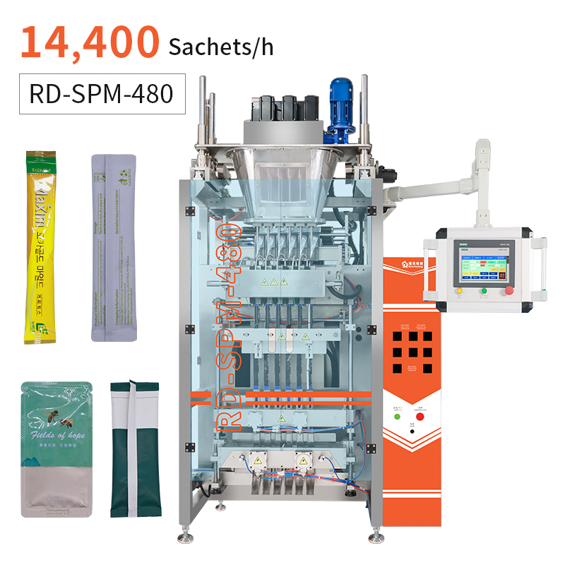 Auto Multi-lane Vertical Fill Seal Packaging Machinery Powder Granule Sachet Stick Packing Machine