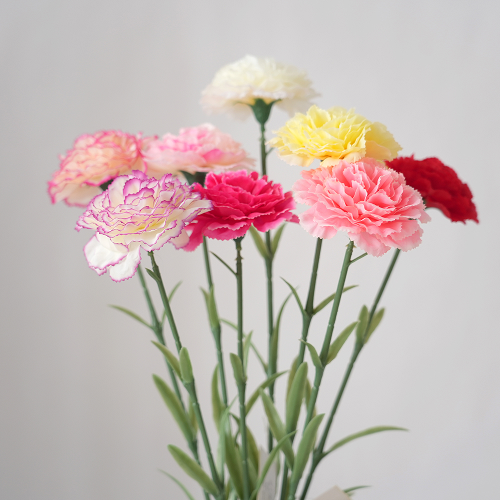 Transworld Artificial Carnation Flowers Multi-colored For Home Decorative Flowers
