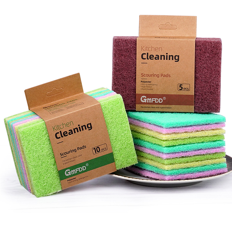 Light-color gum dipping scouring pad