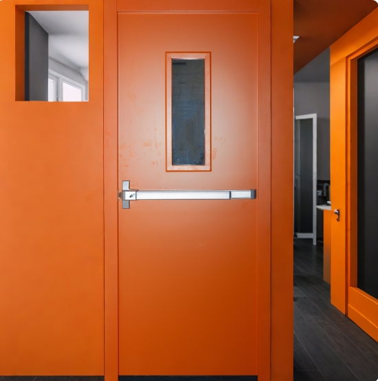 Certified fire door
