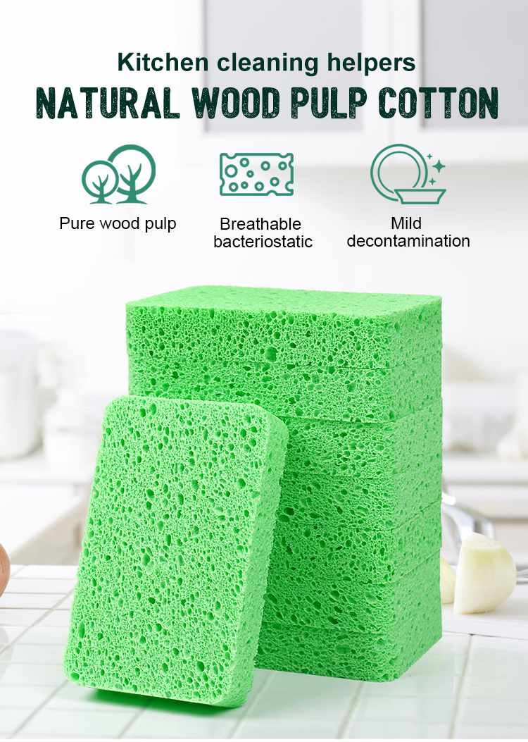 Pure wood pulp cellulose sponge
