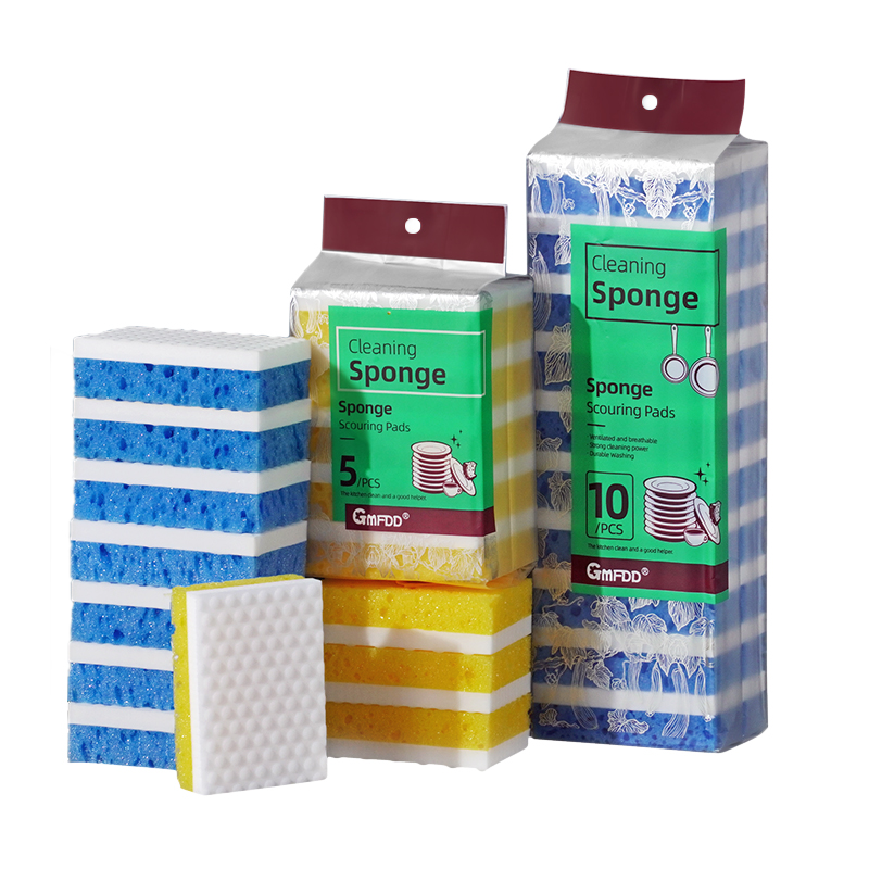 Two-tone high-foam nano sponge wipe
