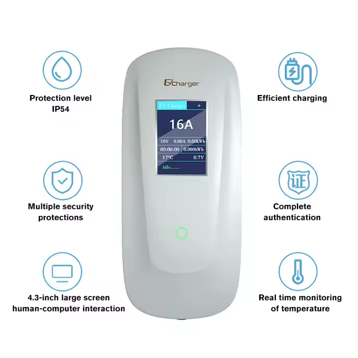 Electric Car Charger 32A 7kW Portable EV Charger Type 2 Wifi APP Electric Vehicle Charging Station