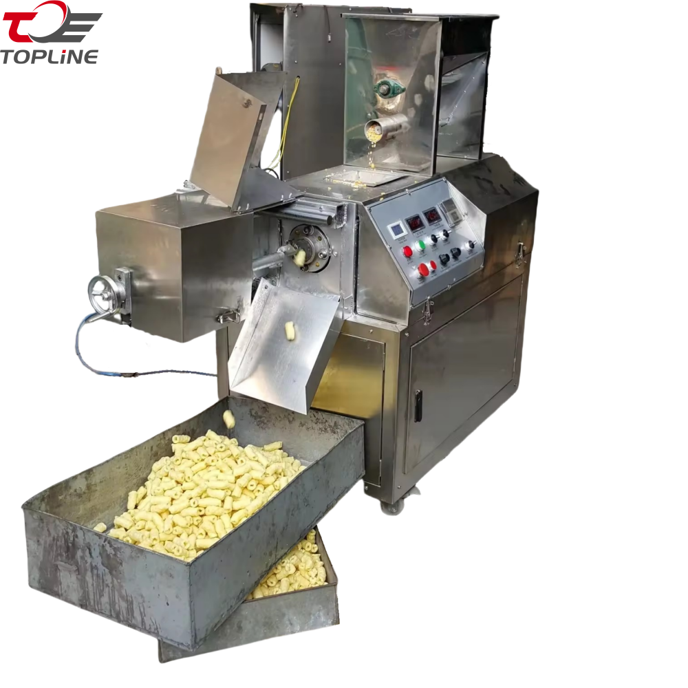 Fully Automatic Puffed Snack Food Extruder Making Machine Stainless Steel Corn Puffing Extruder