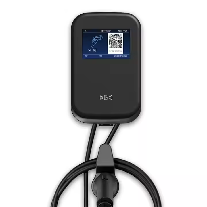 4s Shop New Energy EV 7kw Household 220V Code Scanning Intelligent Charger With LED Viewing Screen