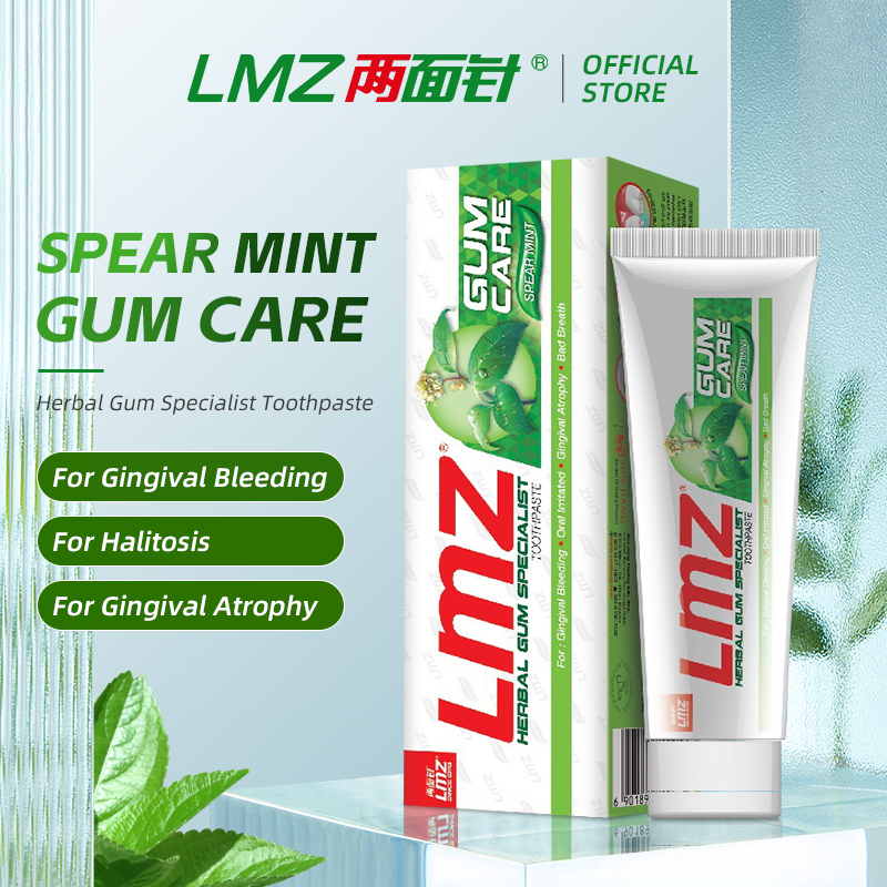 LMZ 120g Toothpaste. Strengthens teeth, freshens breath with herbal mint scent, reduces plaque