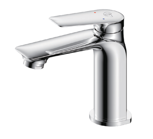 Single-lever basin mixer