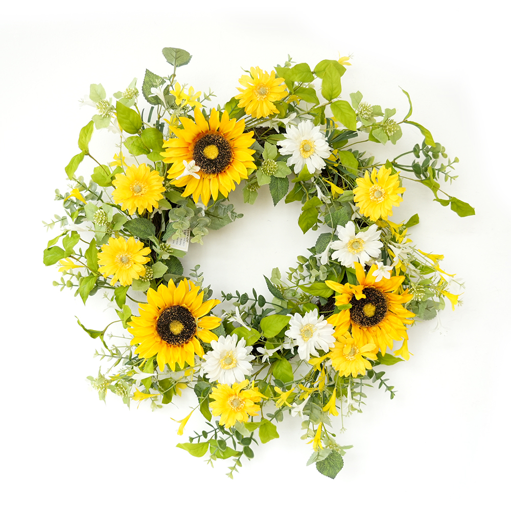 Transworld Spring&Summer Artificial Wreath Decorative Flowers, Wreaths and Plants for Interior Decor
