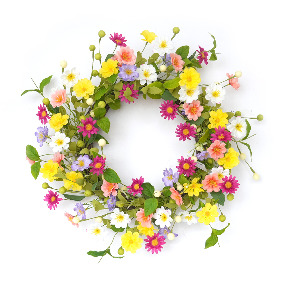Transworld Spring&Summer Artificial Wreath Decorative Flowers, Wreaths and Plants for Interior Decor