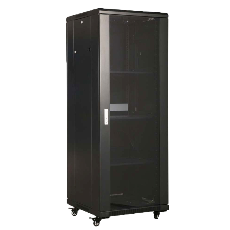 Gabinete de red 450mm 600mm 800mm Data Center Cabinet Glass Door Network Cabinet 网络机柜