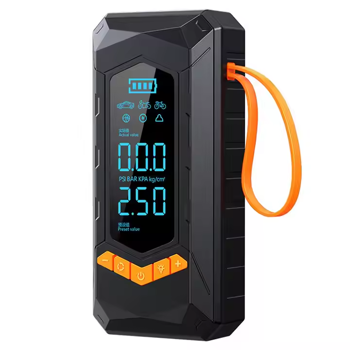 Portable Car Tire Air Pump with Wireless Inflate Feature 150psi Electric Pressure Monitor