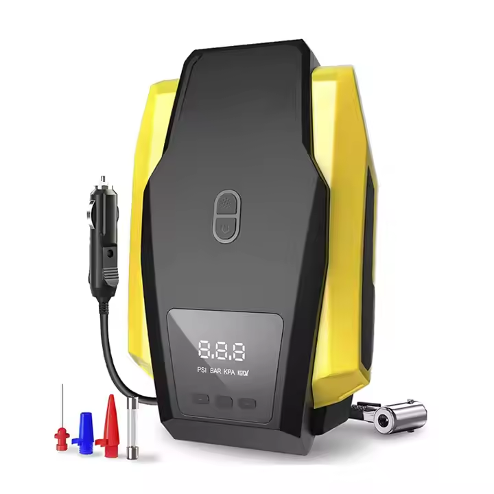 Portable Car LED Digital Display Air Compressor Digital 12V EV Tyre Inflator With Pointer Pressure