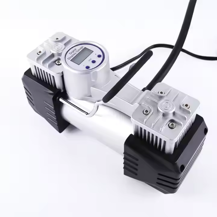 Portable 2 Cylinder Car Tire Inflator Compressor Digital Display Air Pump12V 150PSI Tyre air Pump