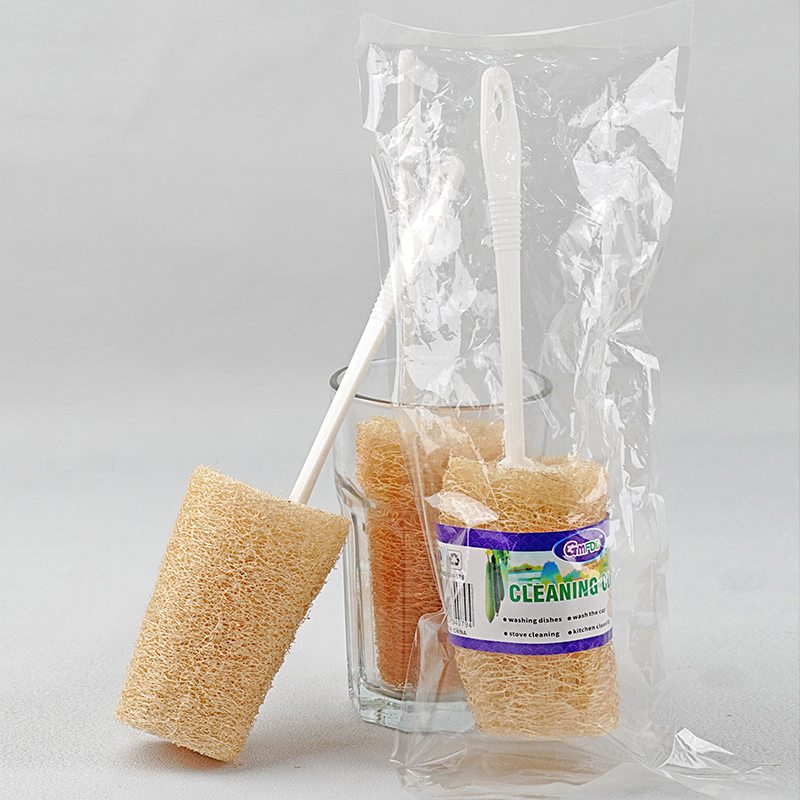 Loofah cleaning brush