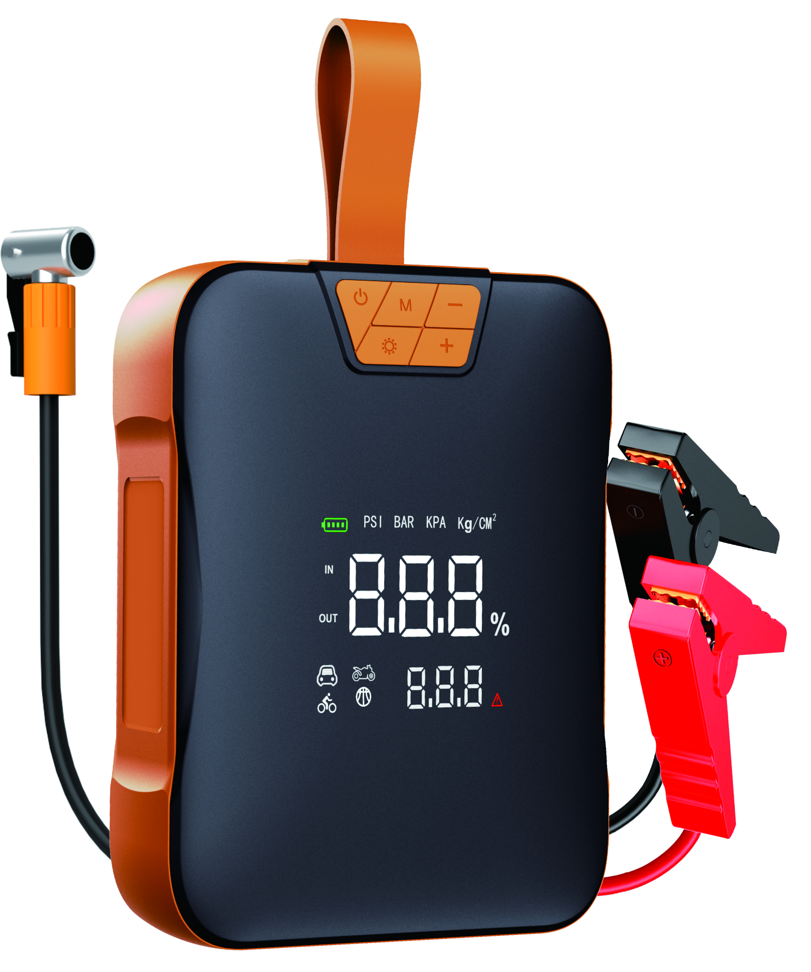 10000mAh 150 PSI 4 in 1 Jump Starter with Air Compressor