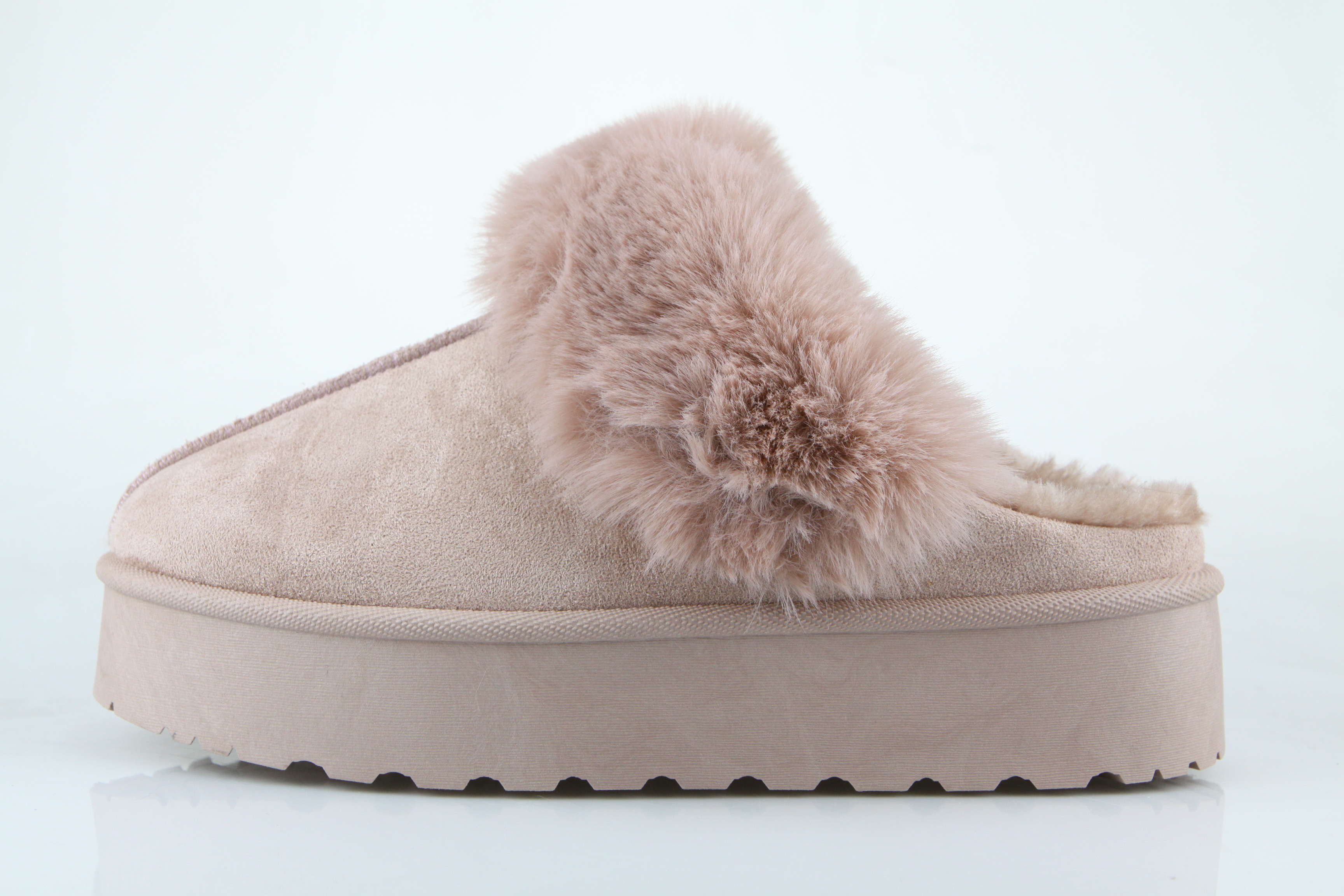 Pink Fur Chunky Slipper