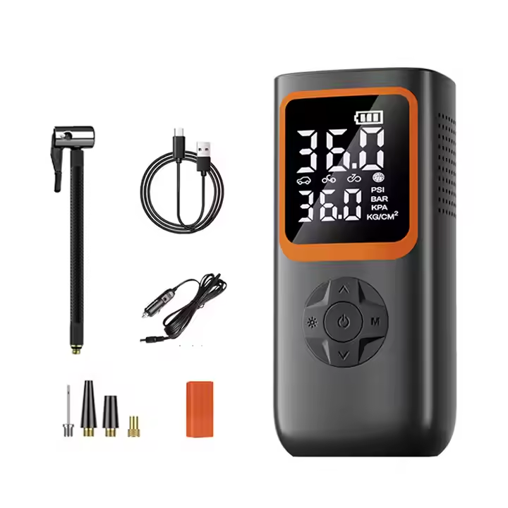 Wireless Dual Digital Display Tire Inflator Mini Size Handheld Portable Car Air Pump