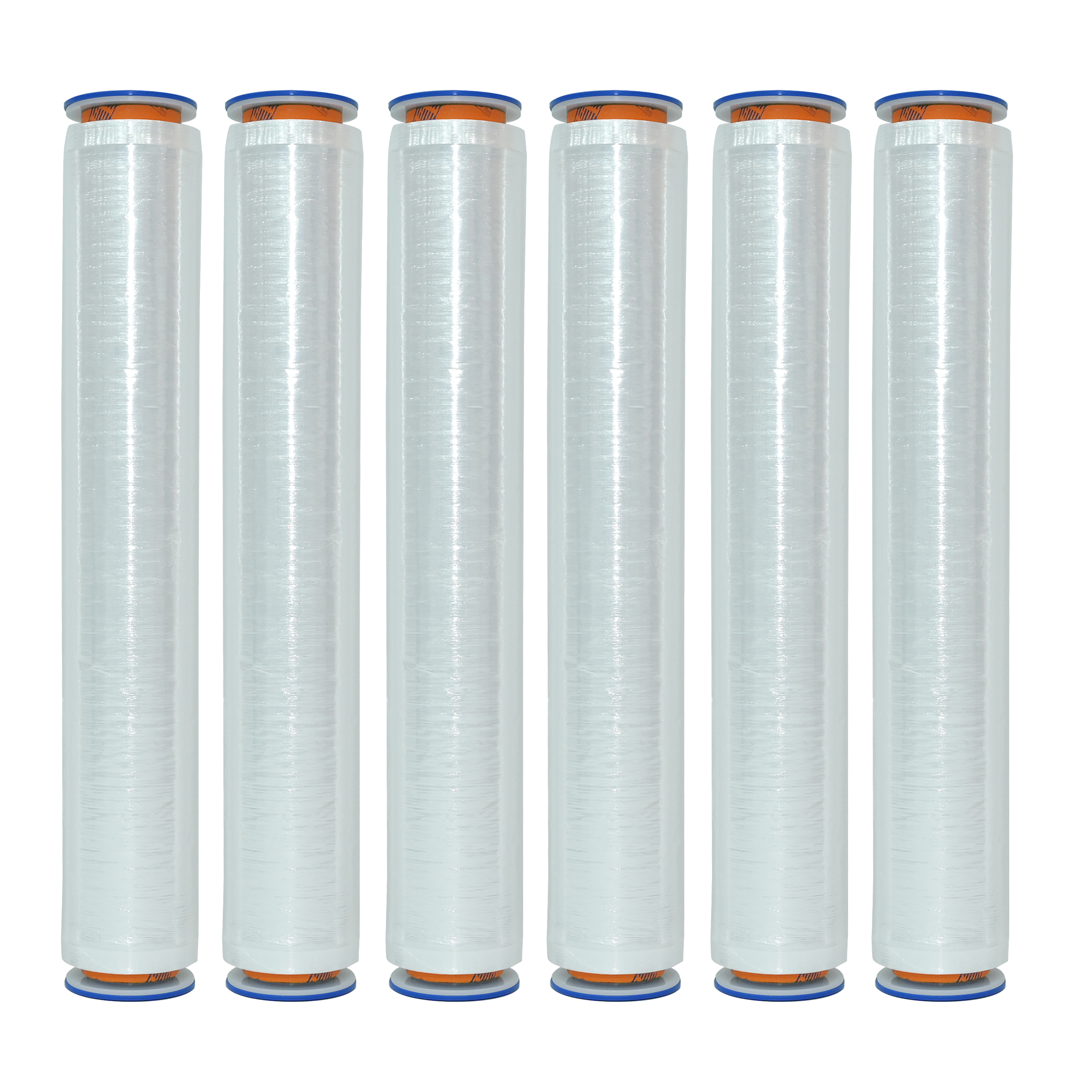 Hand stretch wrap with extended re-usable re-movable plastic soft handle