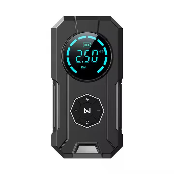 Wireless Inflatable High-Pressure Air Pump with ABS Emergency Light and Tire Pressure Monitor
