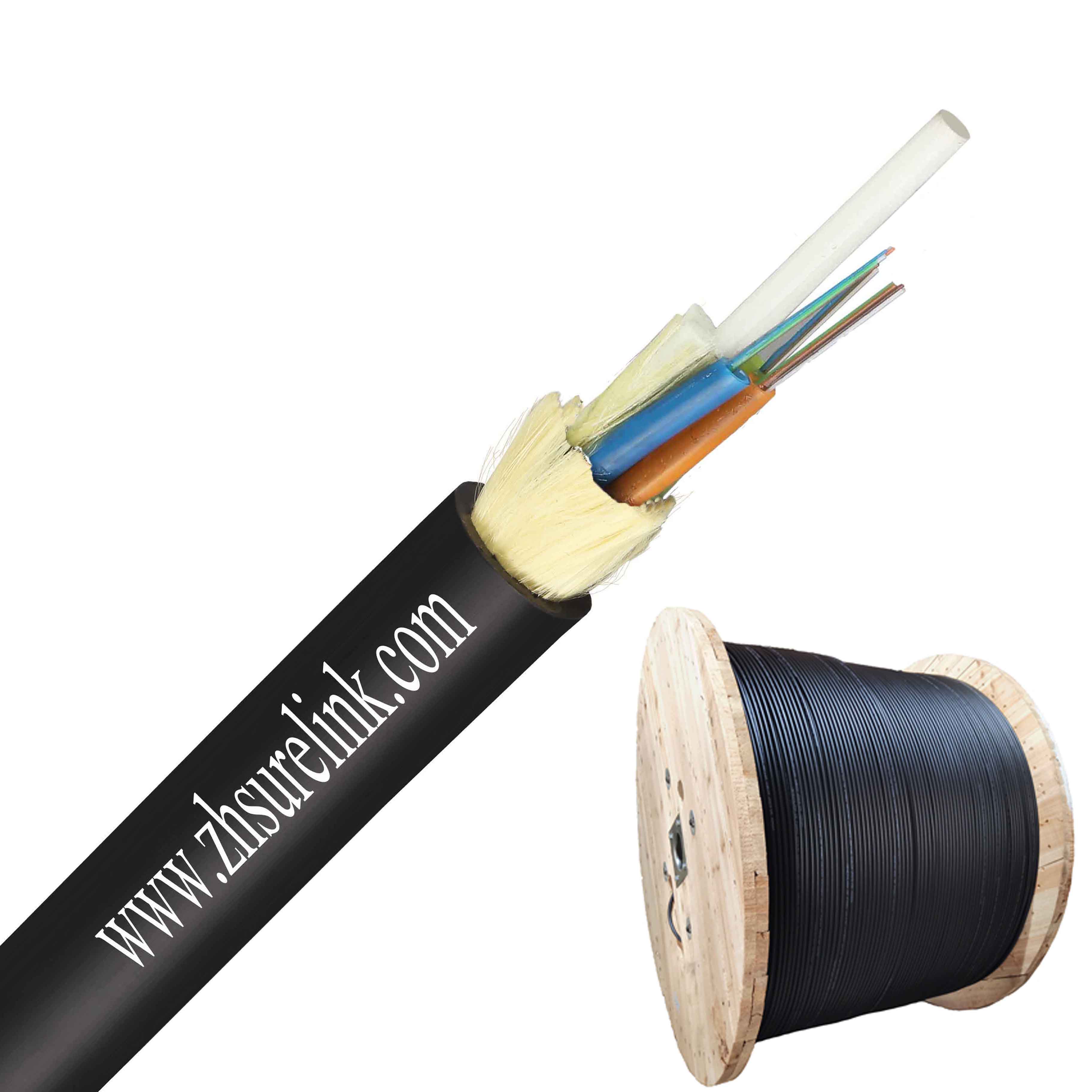 adss cable factory single or double jacket outdoor over head fiber optic cable 室外光缆