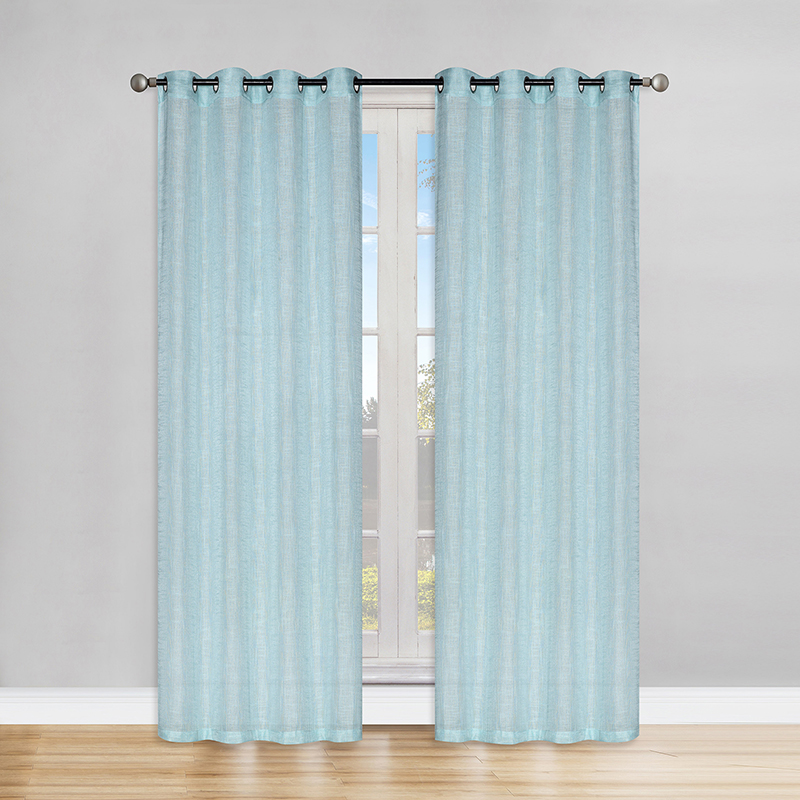 linen look polyester curtain fabric