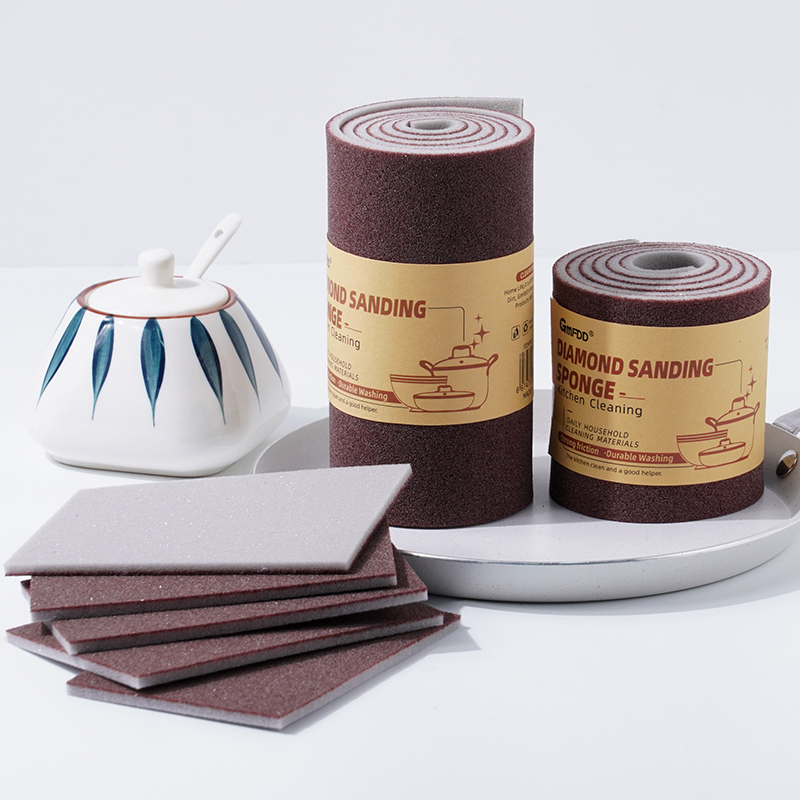Emery scouring pad sponge