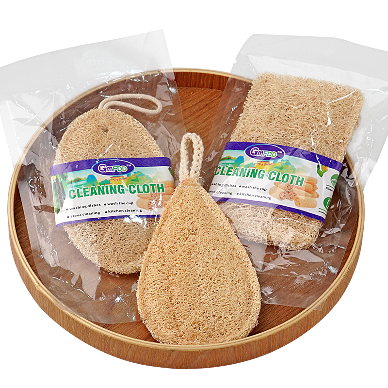 Loofah cleaning brush