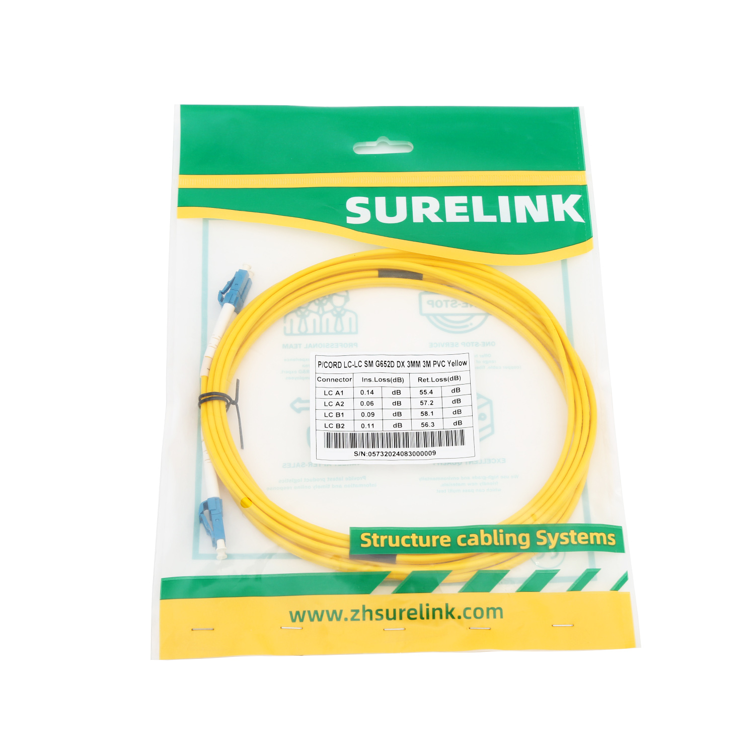 LSZH 9/125mm Outdoor FTTH Drop Cable Optical Fiber Optic Patch Cord with 1core 2core Jumper cable