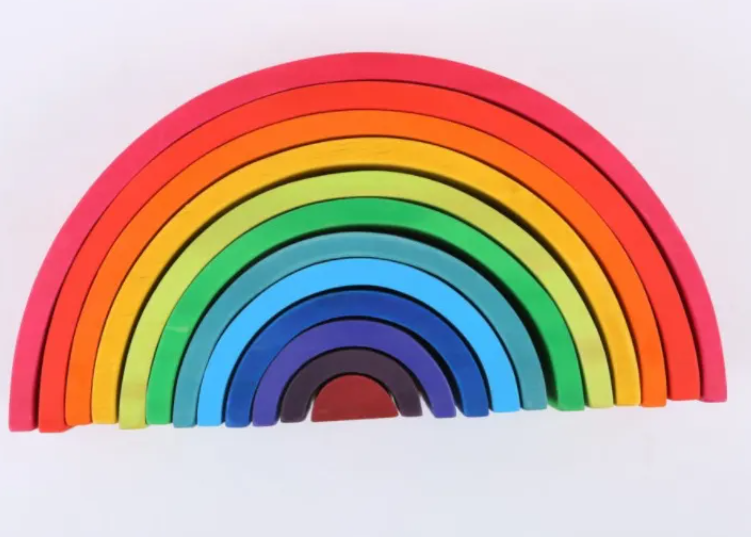 wooden rainbow toys