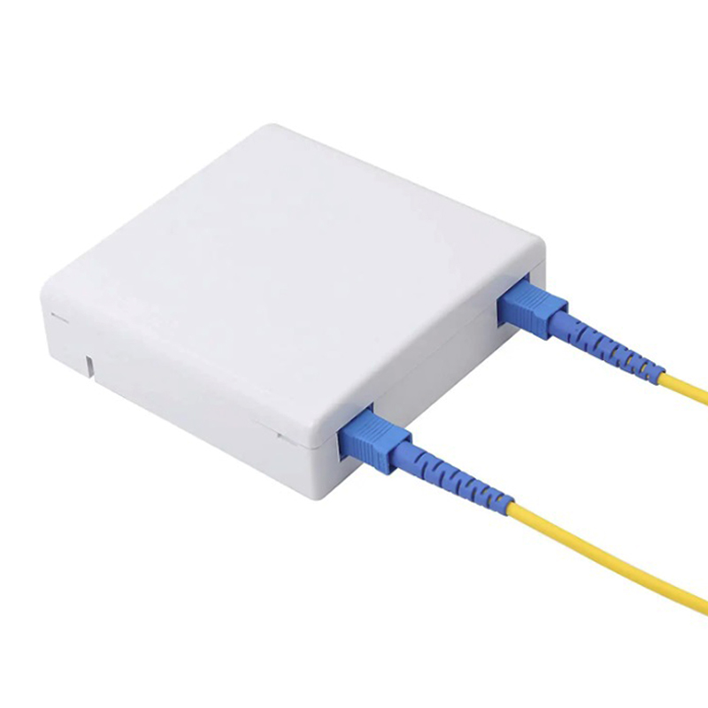 2port 4port ftth desktop box 86type faceplate fiber optic mini box with adapter and pigtail ATB box