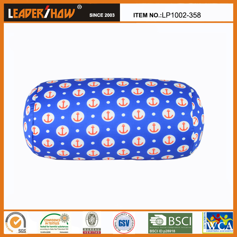 Custom Printing Pattern microbeads Tube Pillow Bolster Pillow