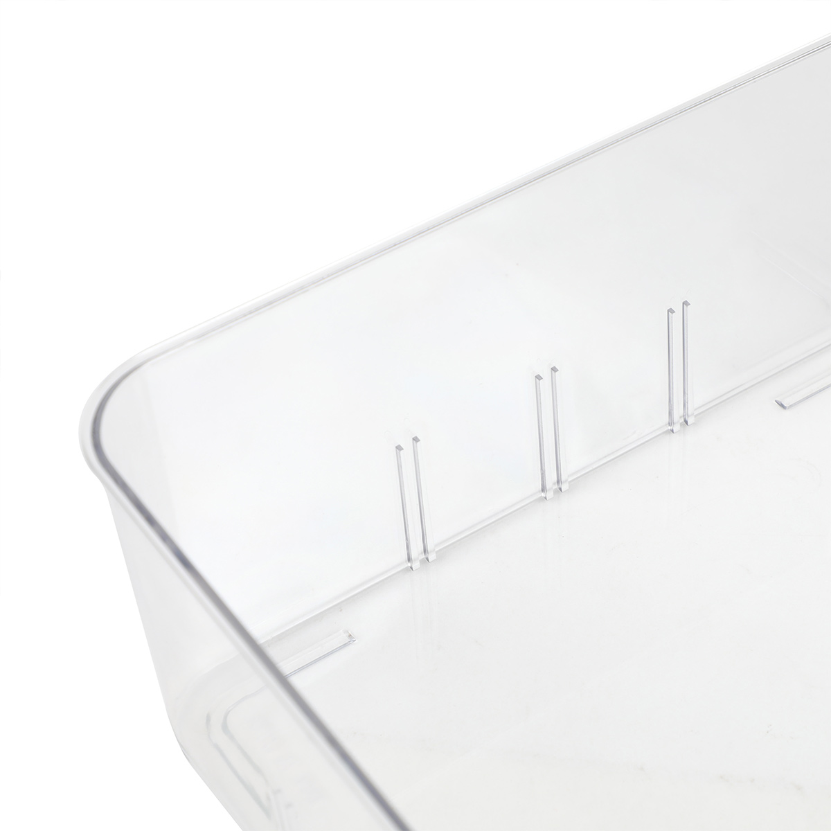 Home storage container with divider and lid