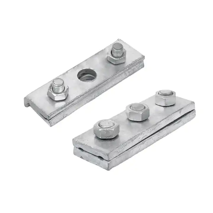 Overhead Pole line Guy Clamp straight 1/4 Crossover Clamp 2bolts 3bolts curved suspension clamp