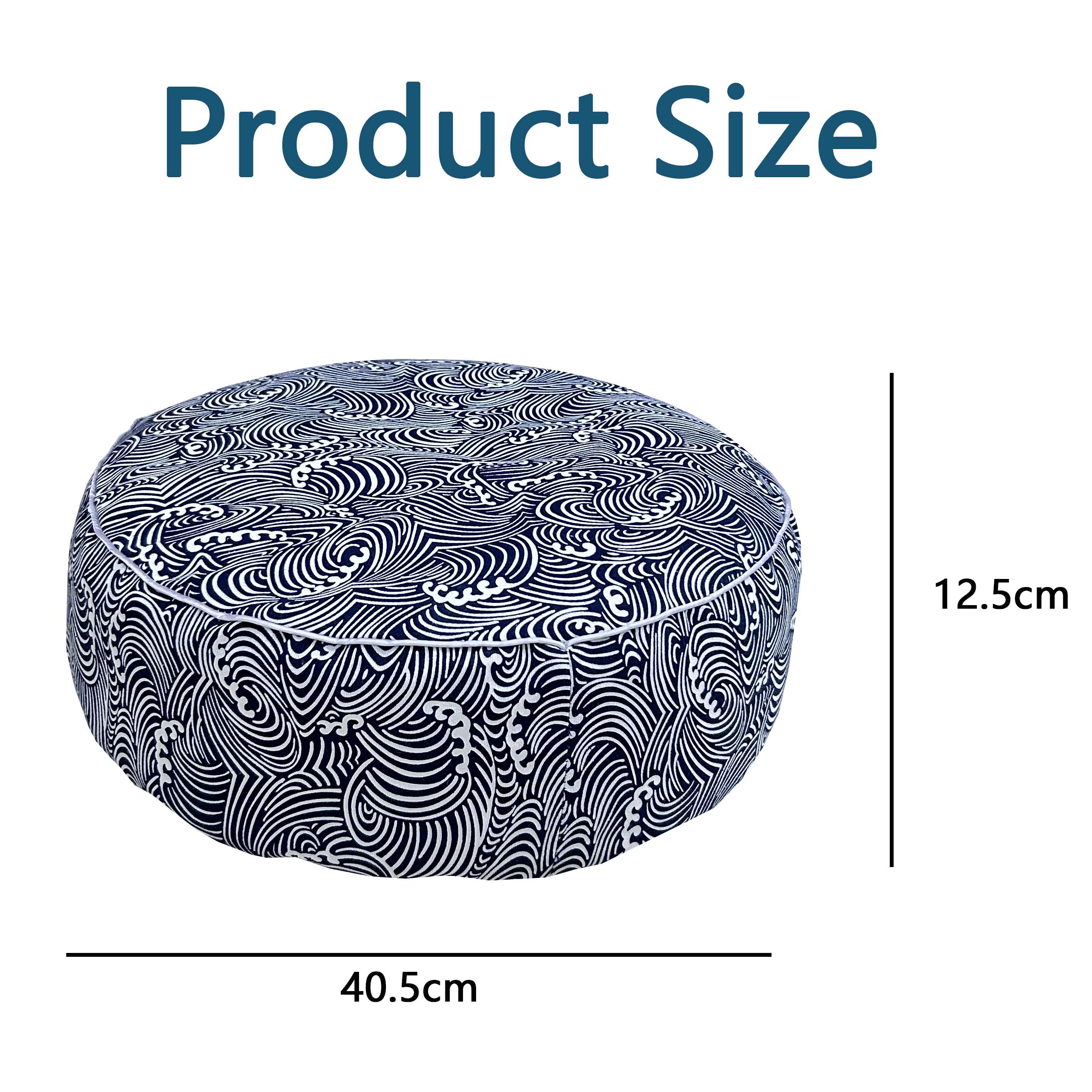 Traditional Tibetan Meditation Pillow Large Floor Cushion Seating for Adults Yoga Buckwheat Bolster