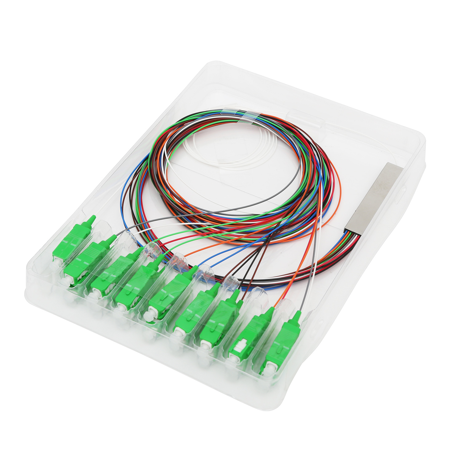 4way 8way 16way 32way fiber optic micro plc splitter SC APC UPC card casette splitter