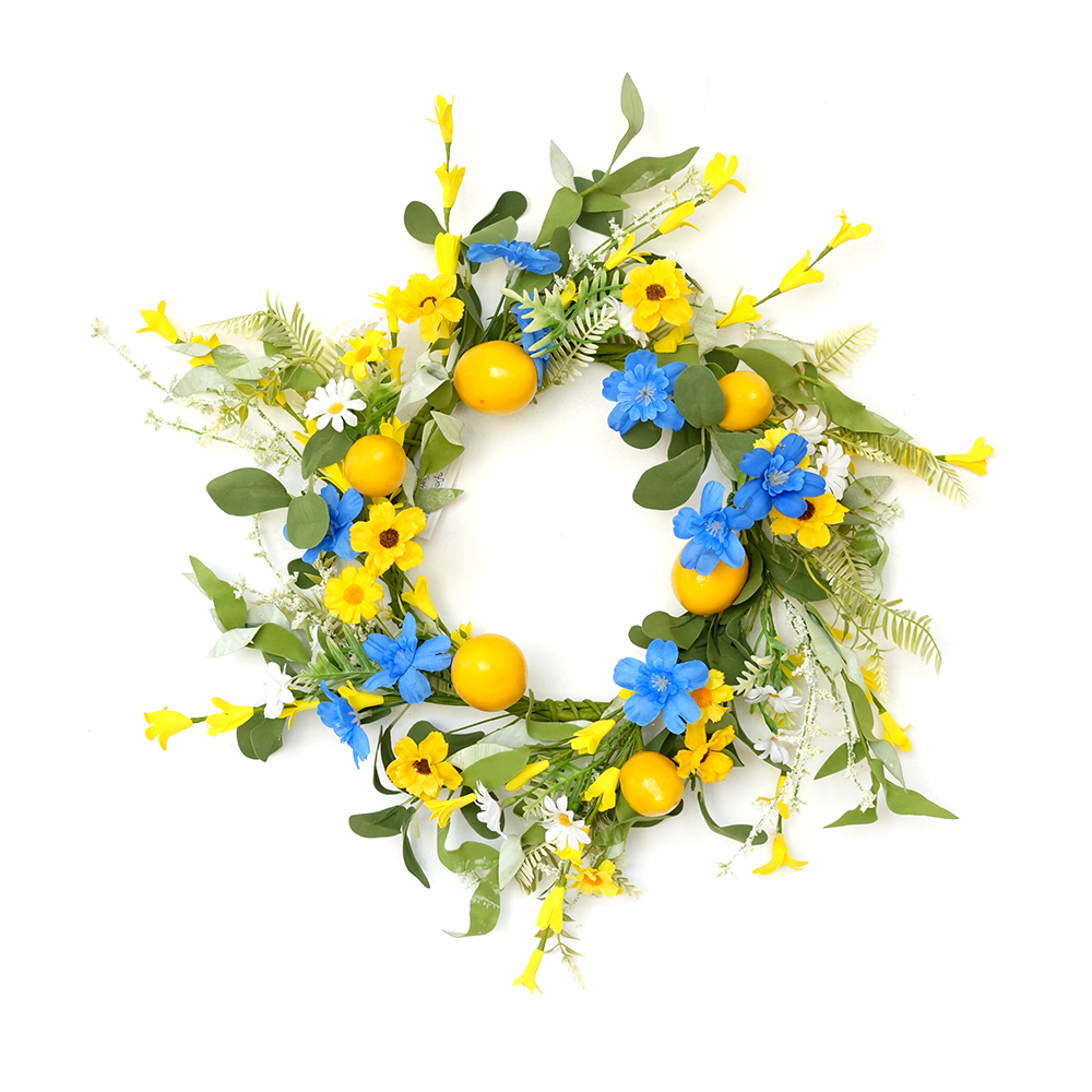 Transworld Spring&Summer Artificial Wreath Decorative Flowers, Wreaths and Plants for Interior Decor