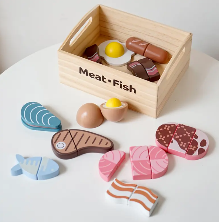 Wooden cutting fruit