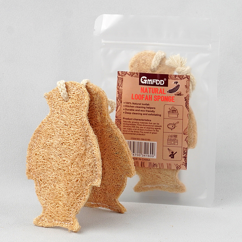 Loofah cleaning brush