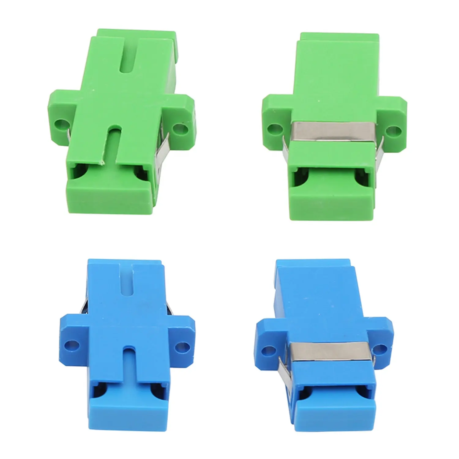 Adaptador de fibra óptica Singlemode Simplex Fiber Adapter SC APC UPC Fiber Coupler with Flange