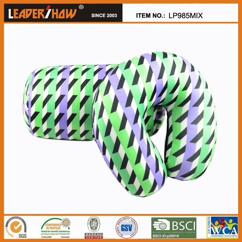 Color Travel Combination Pillow Set Small cylinder U-shaped pillow for comfortable neck protection