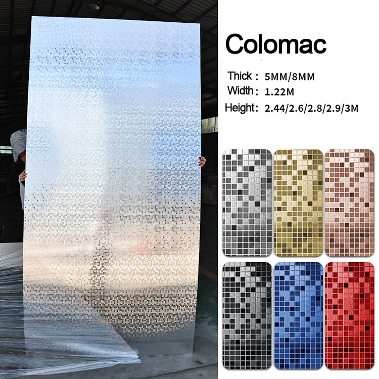 Colomac charcoal sheet wall panel