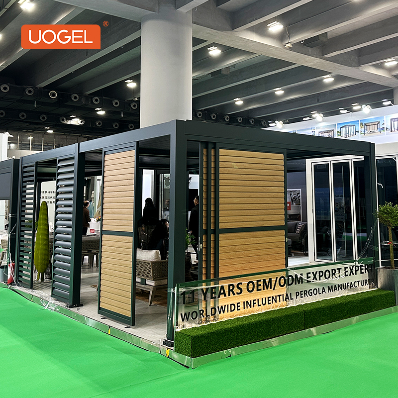 OEM Factory Modern Outdoor Garden Pergola Sun Room for Gazebo Pergola Garden Structure Powder Coated