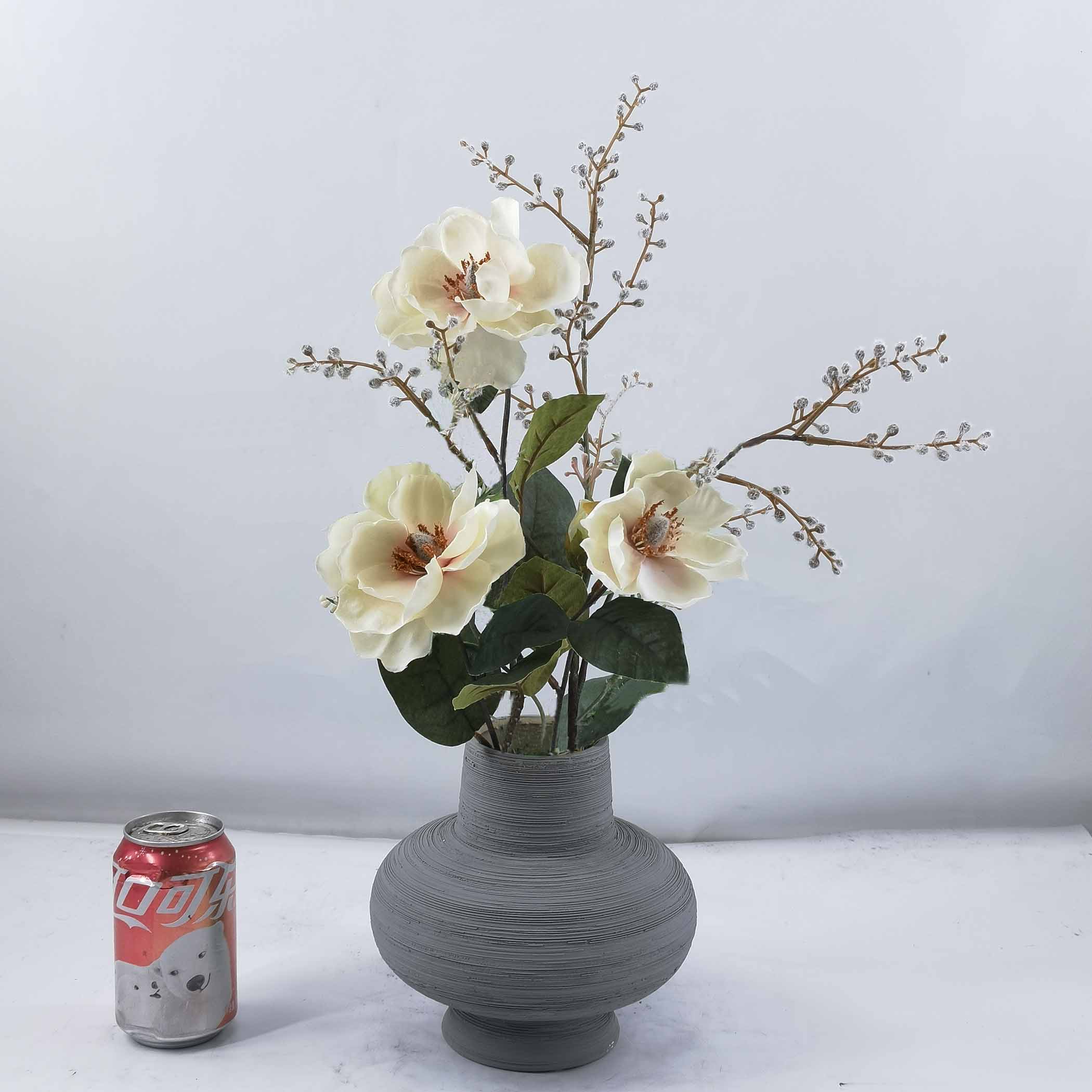 47cm H Floral in ceramic pot