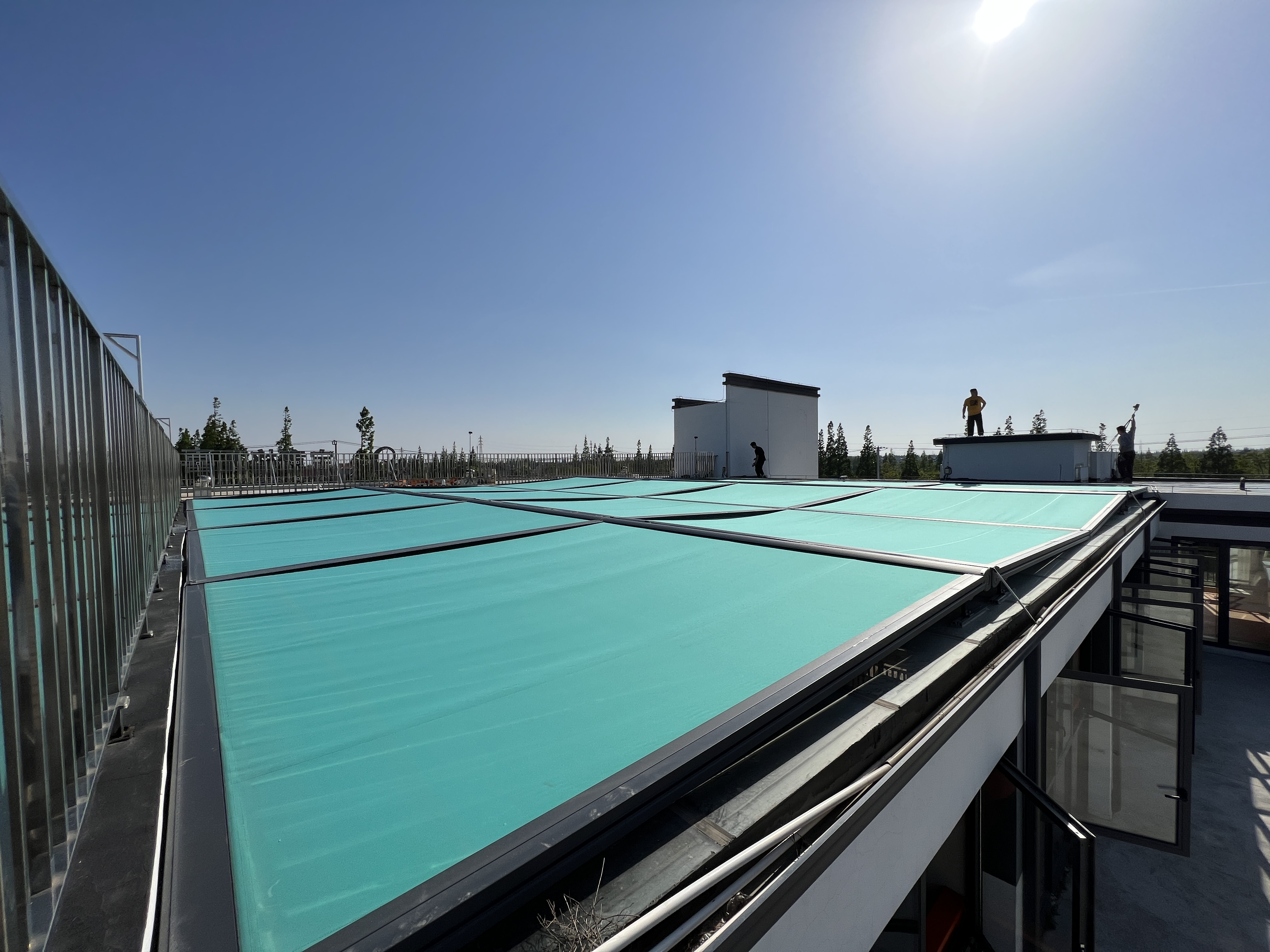 Davisawning Electric Sunshade System retractable for outdoor sunroom