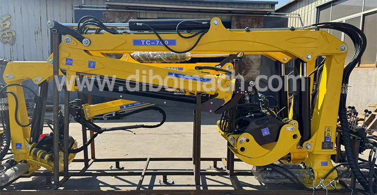 DIBO 23ft 7.0m Forestry Timber Grapple Loader Crane