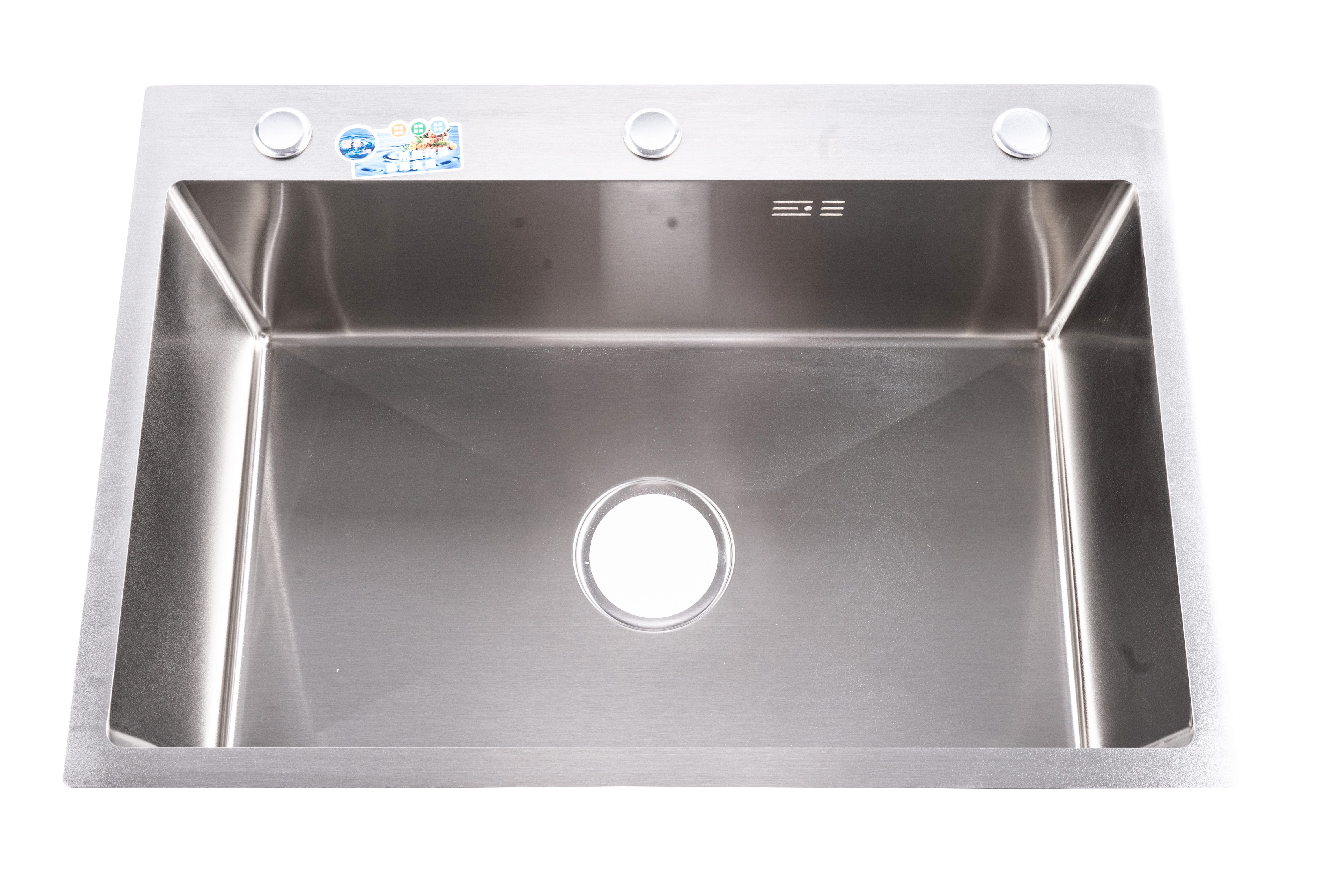 Y3001 Hot stainless steel sink 201 material nano silver ABS material drain basket water device