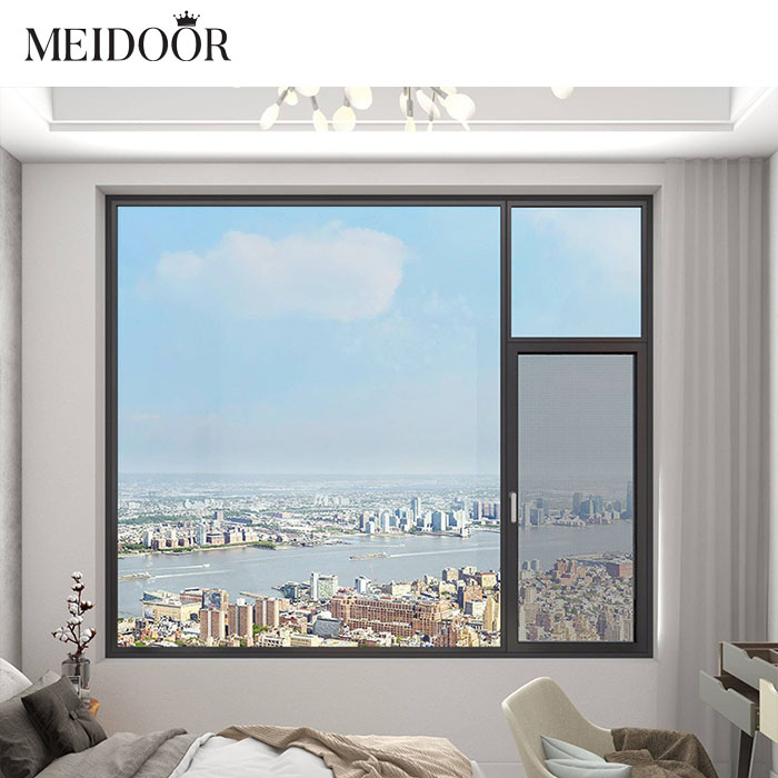 Double Glazed Tempered Glass Swing Window Aluminum Villa Thermal Break Aluminum Casement windows