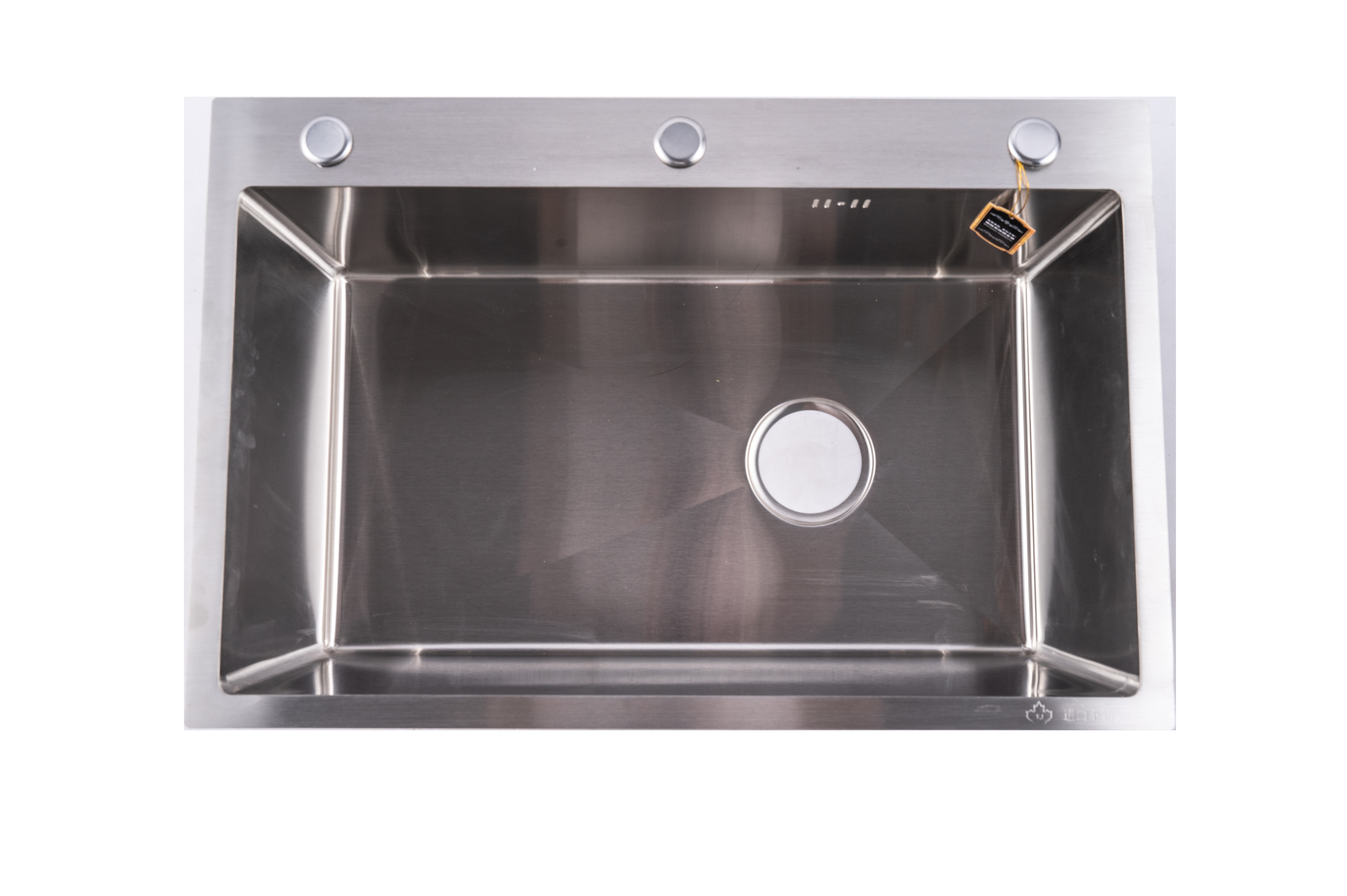 Y3102 hot stainless steel sink 201 flat material nano black ABS material drain basket water device