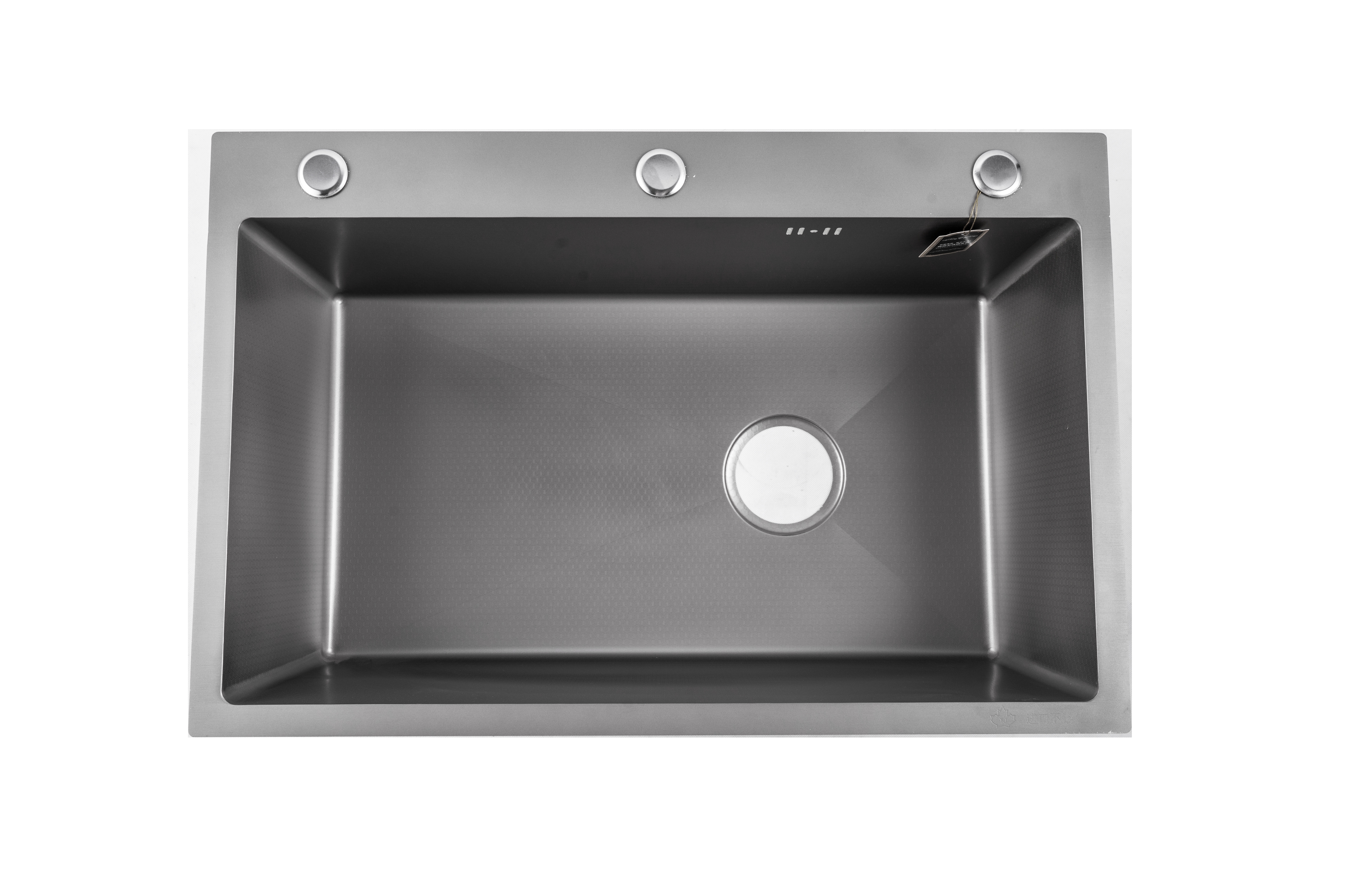 Y3102 Hot stainless steel sink 201 Knurling material nano silverABS material drainbasket waterdevice