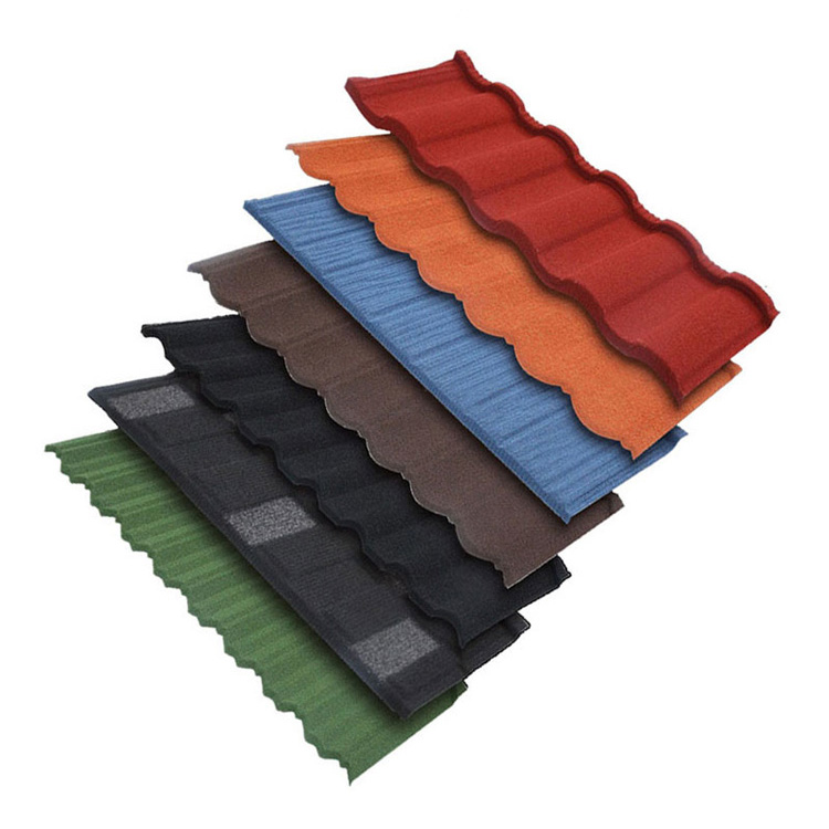 Color Stone Coated Metal Roof Shingles